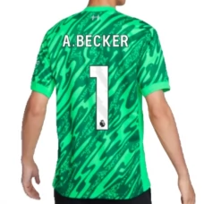 Liverpool FC A.Becker 1 Maalivahdin Vieraspelipaita 2024-25 Jalkapallo Pelipaidat Peliasut