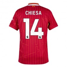Liverpool FC Chiesa 14 Kotipelipaita 2024-25 Jalkapallo Pelipaidat Peliasut