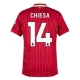 Liverpool FC Chiesa 14 Kotipelipaita 2024-25 Jalkapallo Pelipaidat Peliasut