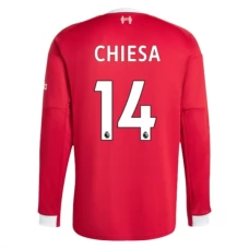 Liverpool FC Chiesa 14 Kotipelipaita 2025-26 Jalkapallo Pelipaidat Peliasut(L/S)