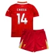 Liverpool FC Chiesa 14 Lasten Kotipelipaita 2024-25 Jalkapallo Pelipaidat Peliasut