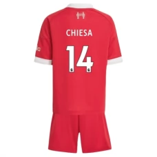 Liverpool FC Chiesa 14 Lasten Kotipelipaita 2025-26 Jalkapallo Pelipaidat Peliasut