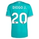 Liverpool FC Diogo J. 20 Kolmas Pelipaita 2025-26 Jalkapallo Pelipaidat Peliasut