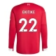 Liverpool FC Ekitike 22 Kotipelipaita 2025-26 Jalkapallo Pelipaidat Peliasut(L/S)
