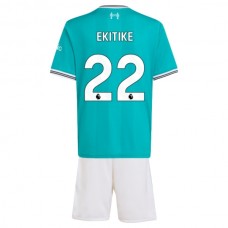 Liverpool FC Ekitike 22 Lasten Kolmas Pelipaita 2025-26 Jalkapallo Pelipaidat Peliasut