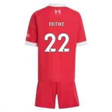Liverpool FC Ekitike 22 Lasten Kotipelipaita 2025-26 Jalkapallo Pelipaidat Peliasut