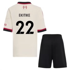 Liverpool FC Ekitike 22 Lasten Vieraspelipaita 2025-26 Jalkapallo Pelipaidat Peliasut