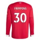 Liverpool FC Frimpong 30 Kotipelipaita 2025-26 Jalkapallo Pelipaidat Peliasut(L/S)