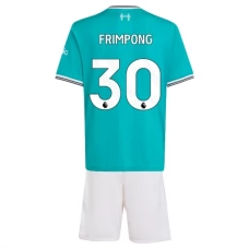 Liverpool FC Frimpong 30 Lasten Kolmas Pelipaita 2025-26 Jalkapallo Pelipaidat Peliasut