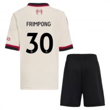 Liverpool FC Frimpong 30 Lasten Vieraspelipaita 2025-26 Jalkapallo Pelipaidat Peliasut