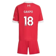 Liverpool FC Gakpo 18 Lasten Kotipelipaita 2025-26 Jalkapallo Pelipaidat Peliasut