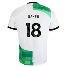 Liverpool FC Gakpo 18 Vieraspelipaita 2023-24 Jalkapallo Pelipaidat Peliasut