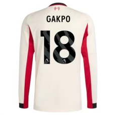 Liverpool FC Gakpo 18 Vieraspelipaita 2025-26 Jalkapallo Pelipaidat Peliasut(L/S)