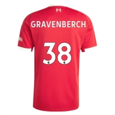 Liverpool FC Gravenberch 38 Kotipelipaita 2025-26 Jalkapallo Pelipaidat Peliasut