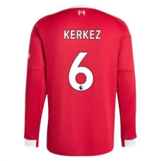 Liverpool FC Kerkez 6 Kotipelipaita 2025-26 Jalkapallo Pelipaidat Peliasut(L/S)