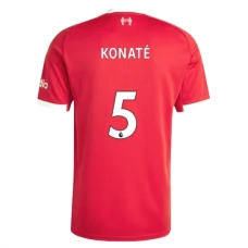 Liverpool FC Konaté 5 Kotipelipaita 2025-26 Jalkapallo Pelipaidat Peliasut