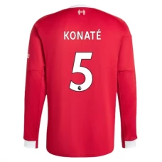 Liverpool FC Konaté 5 Kotipelipaita 2025-26 Jalkapallo Pelipaidat Peliasut(L/S)