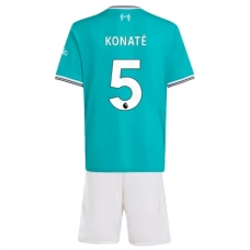 Liverpool FC Konaté 5 Lasten Kolmas Pelipaita 2025-26 Jalkapallo Pelipaidat Peliasut