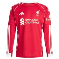 Liverpool FC Kotipelipaita 2025-26 Jalkapallo Pelipaidat Peliasut(L/S)