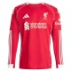 Liverpool FC Kotipelipaita 2025-26 Jalkapallo Pelipaidat Peliasut(L/S)