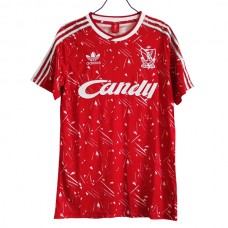 Liverpool FC Kotipelipaita Retro 1989-91 Jalkapallo Pelipaidat Peliasut