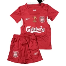 Liverpool FC Lasten Kotipelipaita Retro 2004-05 Jalkapallo Pelipaidat Peliasut