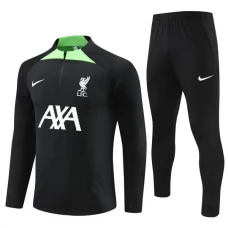 Liverpool FC Lasten Verryttelypuku 2023-24 - 1-4 Zip Musta