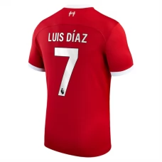 Liverpool FC Luis Díaz 7 Kotipelipaita 2023-24 Jalkapallo Pelipaidat Peliasut