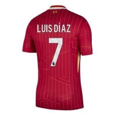 Liverpool FC Luis Díaz 7 Kotipelipaita 2024-25 Jalkapallo Pelipaidat Peliasut