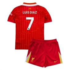 Liverpool FC Luis Díaz 7 Lasten Kotipelipaita 2024-25 Jalkapallo Pelipaidat Peliasut