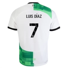 Liverpool FC Luis Díaz 7 Vieraspelipaita 2023-24 Jalkapallo Pelipaidat Peliasut