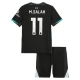 Liverpool FC M.Salah 11 Lasten Vieraspelipaita 2024-25 Jalkapallo Pelipaidat Peliasut