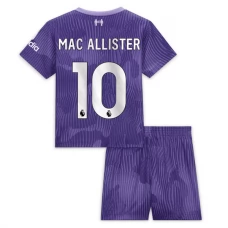 Liverpool FC Mac Allister 10 Lasten Kolmas Pelipaita 2023-24 Jalkapallo Pelipaidat Peliasut