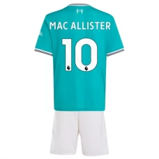 Liverpool FC Mac Allister 10 Lasten Kolmas Pelipaita 2025-26 Jalkapallo Pelipaidat Peliasut