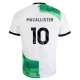 Liverpool FC Mac Allister 10 Vieraspelipaita 2023-24 Jalkapallo Pelipaidat Peliasut