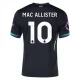 Liverpool FC Mac Allister 10 Vieraspelipaita 2024-25 Jalkapallo Pelipaidat Peliasut