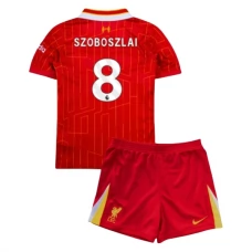 Liverpool FC Szoboszlai 8 Lasten Kotipelipaita 2024-25 Jalkapallo Pelipaidat Peliasut