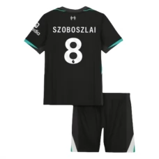 Liverpool FC Szoboszlai 8 Lasten Vieraspelipaita 2024-25 Jalkapallo Pelipaidat Peliasut