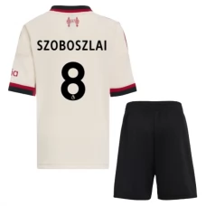 Liverpool FC Szoboszlai 8 Lasten Vieraspelipaita 2025-26 Jalkapallo Pelipaidat Peliasut