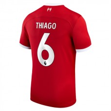 Liverpool FC Thiago 6 Kotipelipaita 2023-24 Jalkapallo Pelipaidat Peliasut