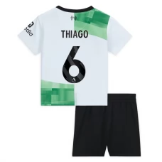 Liverpool FC Thiago 6 Lasten Vieraspelipaita 2023-24 Jalkapallo Pelipaidat Peliasut