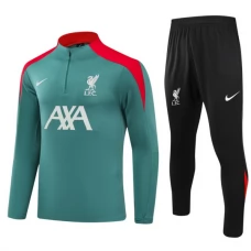 Liverpool FC Verryttelypuku 2024-25 - 1-4 Zip Vihreä