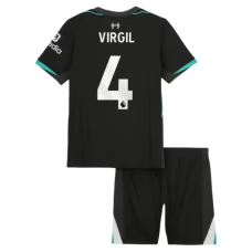 Liverpool FC Virgil 4 Lasten Vieraspelipaita 2024-25 Jalkapallo Pelipaidat Peliasut