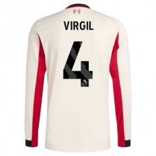 Liverpool FC Virgil 4 Vieraspelipaita 2025-26 Jalkapallo Pelipaidat Peliasut(L/S)