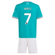 Liverpool FC Wirtz 7 Lasten Kolmas Pelipaita 2025-26 Jalkapallo Pelipaidat Peliasut