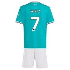 Liverpool FC Wirtz 7 Lasten Kolmas Pelipaita 2025-26 Jalkapallo Pelipaidat Peliasut