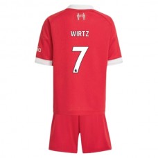 Liverpool FC Wirtz 7 Lasten Kotipelipaita 2025-26 Jalkapallo Pelipaidat Peliasut