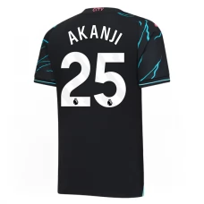 Manchester City FC Akanji 25 Kolmas Pelipaita 2023-24 Jalkapallo Pelipaidat Peliasut