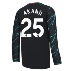 Manchester City FC Akanji 25 Kolmas Pelipaita 2023-24 Jalkapallo Pelipaidat Peliasut(L/S)