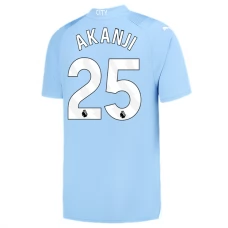 Manchester City FC Akanji 25 Kotipelipaita 2023-24 Jalkapallo Pelipaidat Peliasut